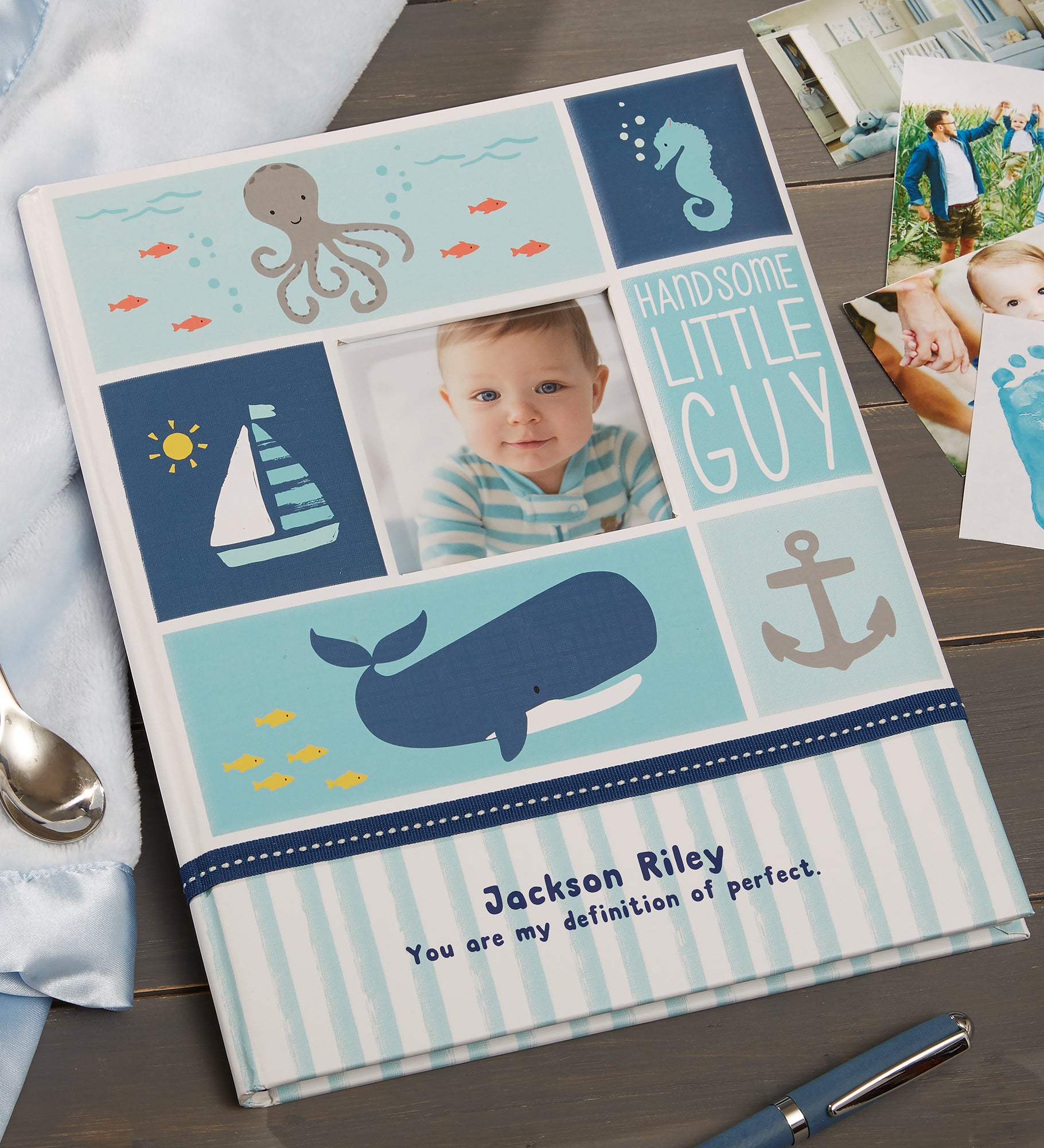 Under The Sea Baby Boy Personalized Memory Book
